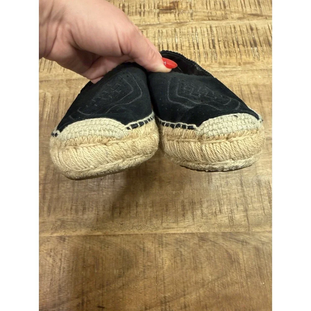 UGG Heidi Perforated Suede Espadrille‎ Loafer Women’s Size 9.5 Black